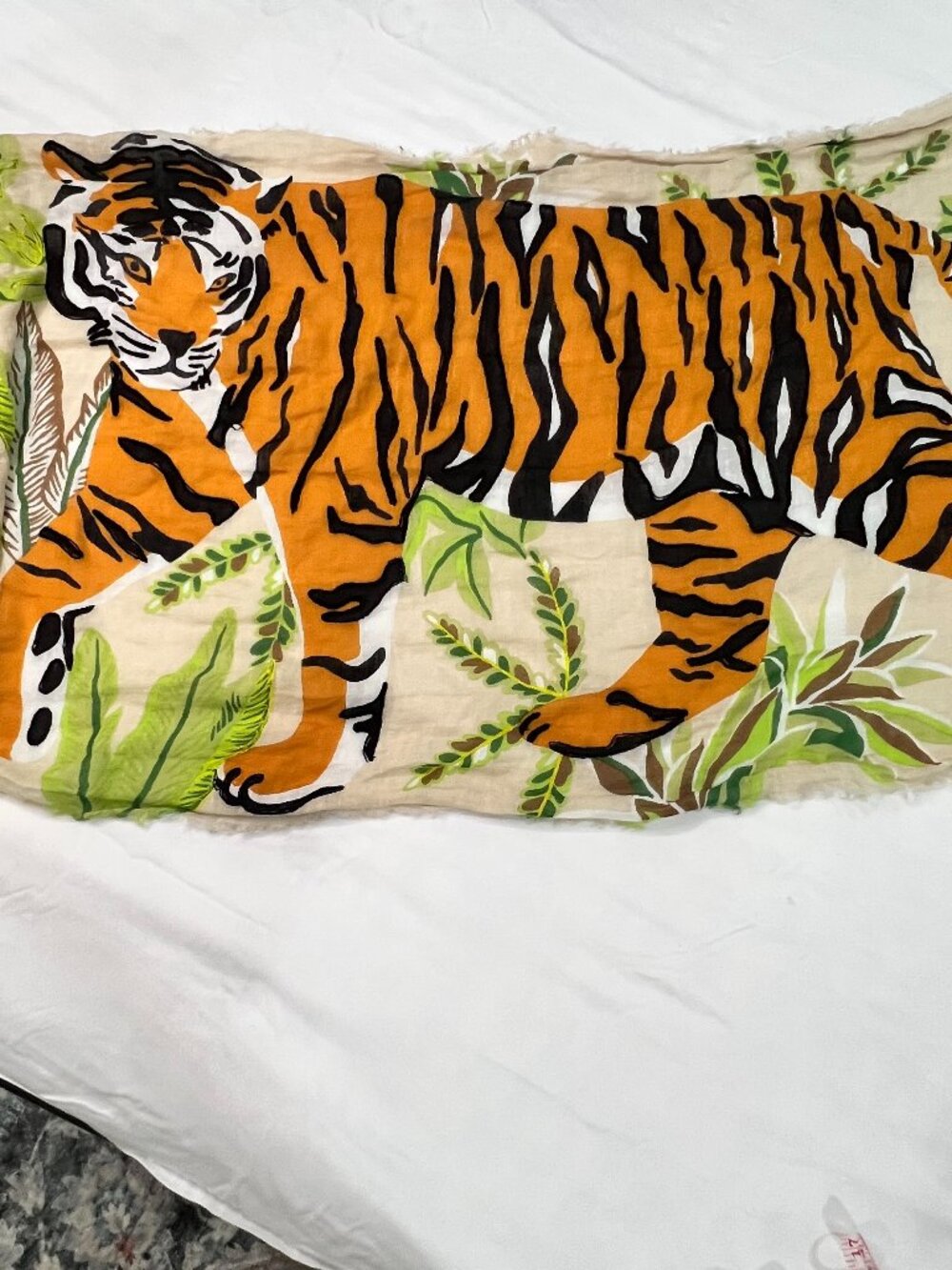 NWT Echo Tropical Tiger Pareo Sarong Resort Wrap Cover Up $149